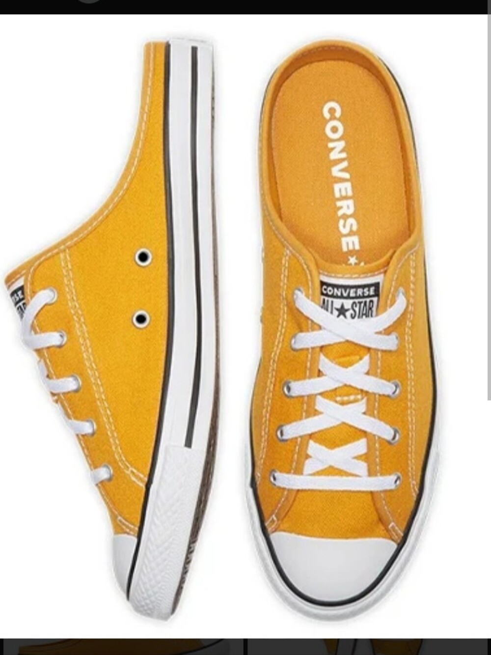 Converse Women's Yellow Canvas Low-Top Sneakers